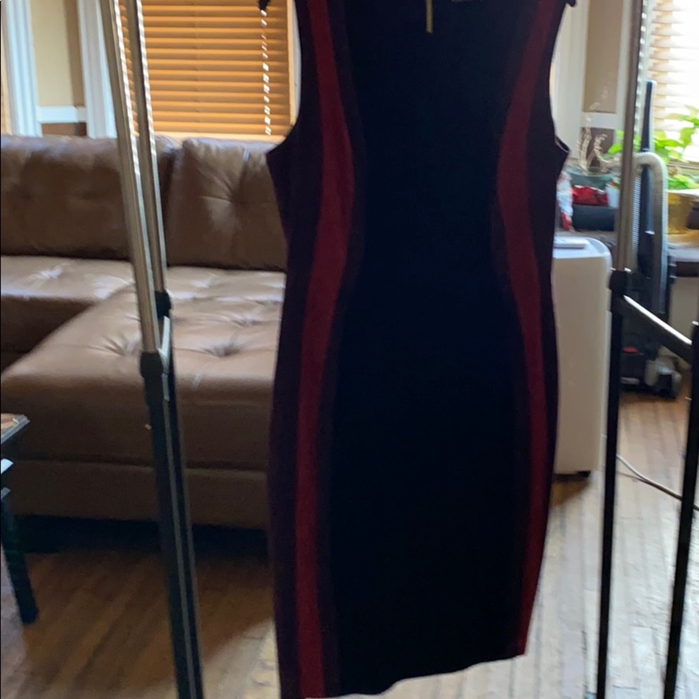 Faux suede dress
